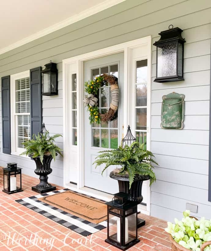 Backdate 5 Spring Front Porch Tour And Decorating Ideas  Worthing Court